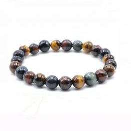 Pulsera 6mm Proteccion, Ojo de Tigre, Toro, Halcon